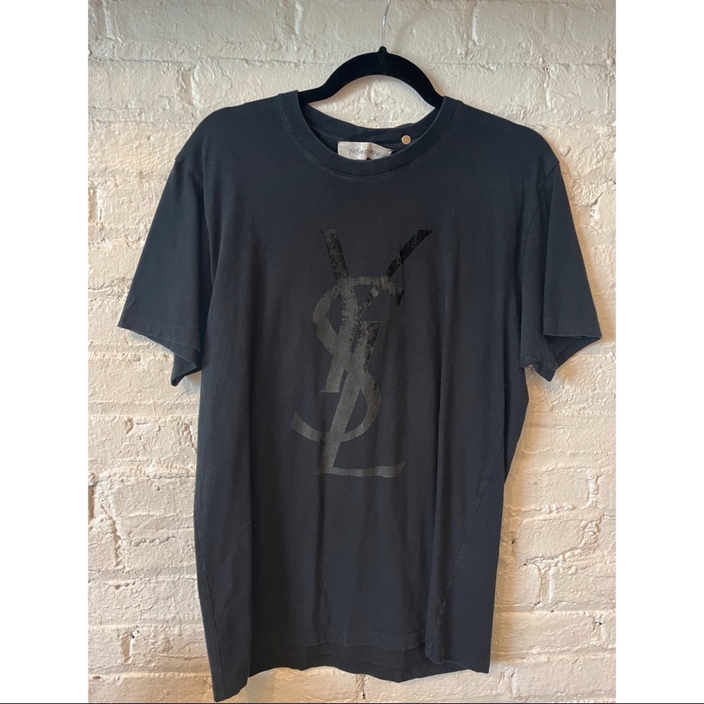 YSL black on black logo t-shirt size XXL